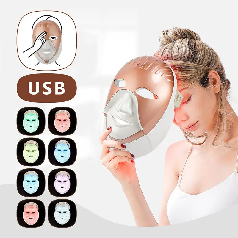 7-Color LED Skin Therapy Mask