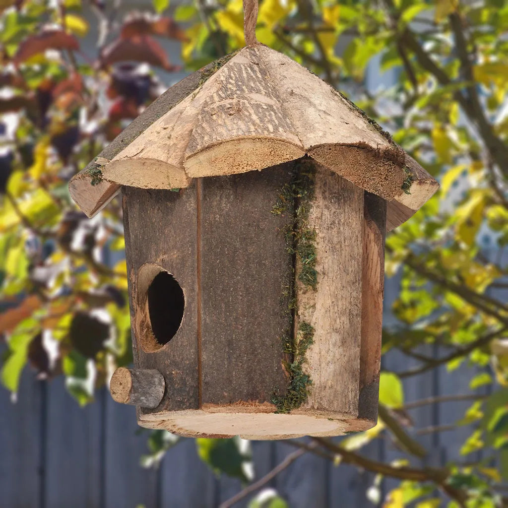 Wooden Hummingbird Birdhouse – Decorative Hanging House