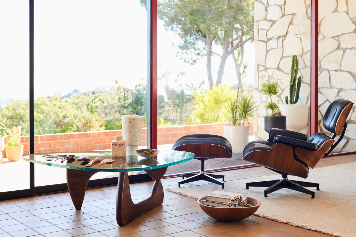 Lounge Chair And Ottoman – Tall