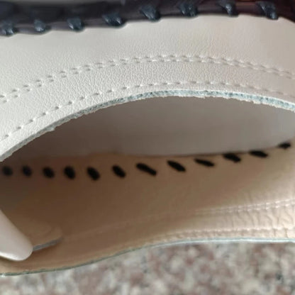 Women's Flat Leather Lace-Up Loafers
