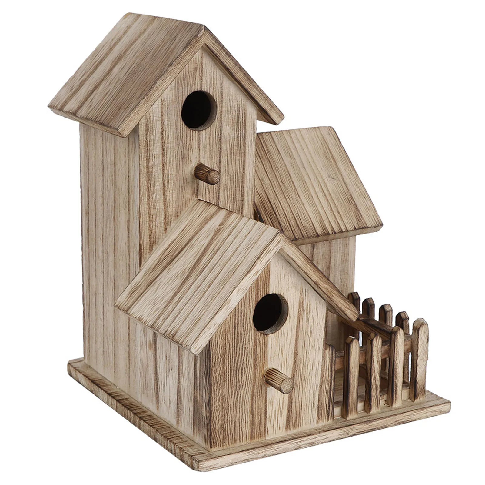 Wooden Birdhouse – Natural Outdoor Shelter