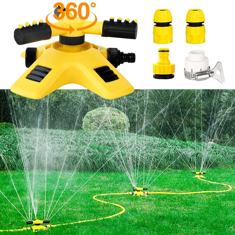 MaxiSpray - Automatic 360° Lawn Sprinkler for Garden Irrigation