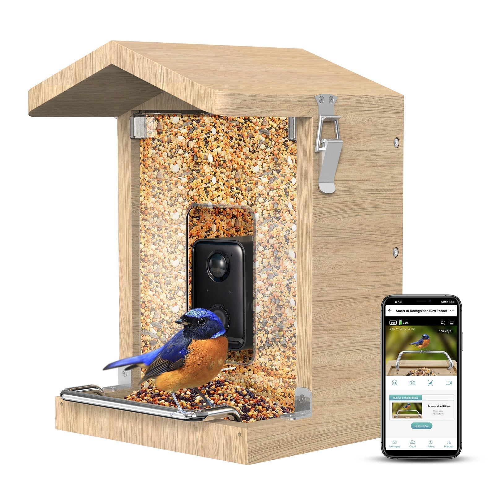 Intelligent Bird Feeder with HD Camera – Real-Time Surveillance