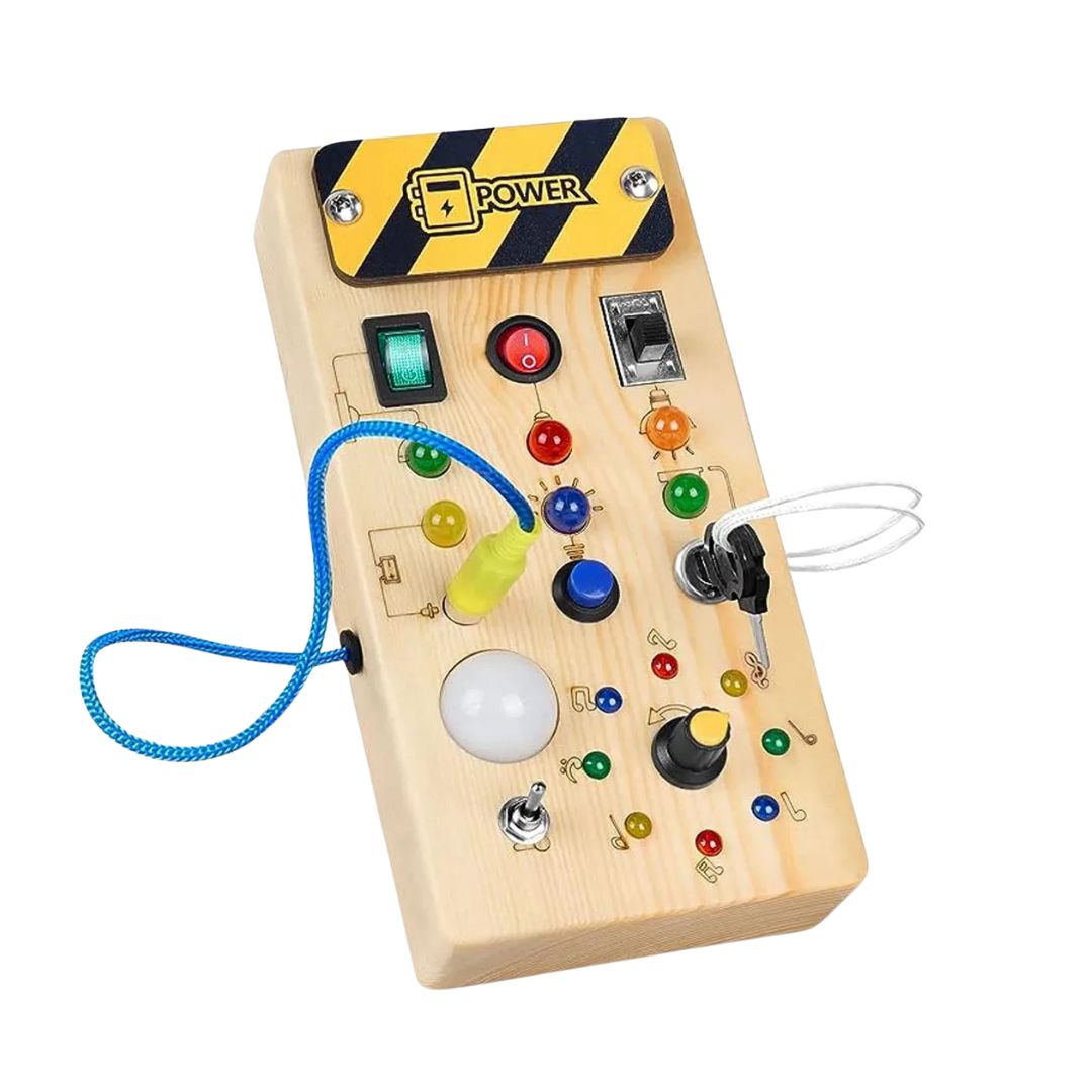 wooden busy board, montessori busy board, sensory board, educational wooden sensory busy board, interactive montessori wooden sensory toy, toddler wooden busy board, montessori tactile sensory learning board, sensory exploration board, montessori activity board, child-friendly wooden sensory play panel, wooden interactive sensory play board, tactile wooden montessori activity educational board