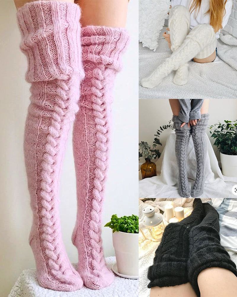 over knee socks, cable knit socks, warm knit socks, cozy winter socks, fashion knee socks, women's knit socks, stylish long socks, thigh high socks, cold weather socks, warm socks, winter socks, knee high socks, cozy socks, fashionable thigh high socks, cable thigh socks, women's winter socks, stylish knit socks, warm fashion socks, cozy stylish socks, women's cozy socks, knit thigh socks