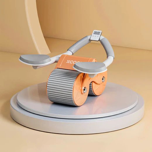 Muscle Trainer - 2-in-1 Widen Automatic Rebound Ab Roller Wheel with Elbow Support