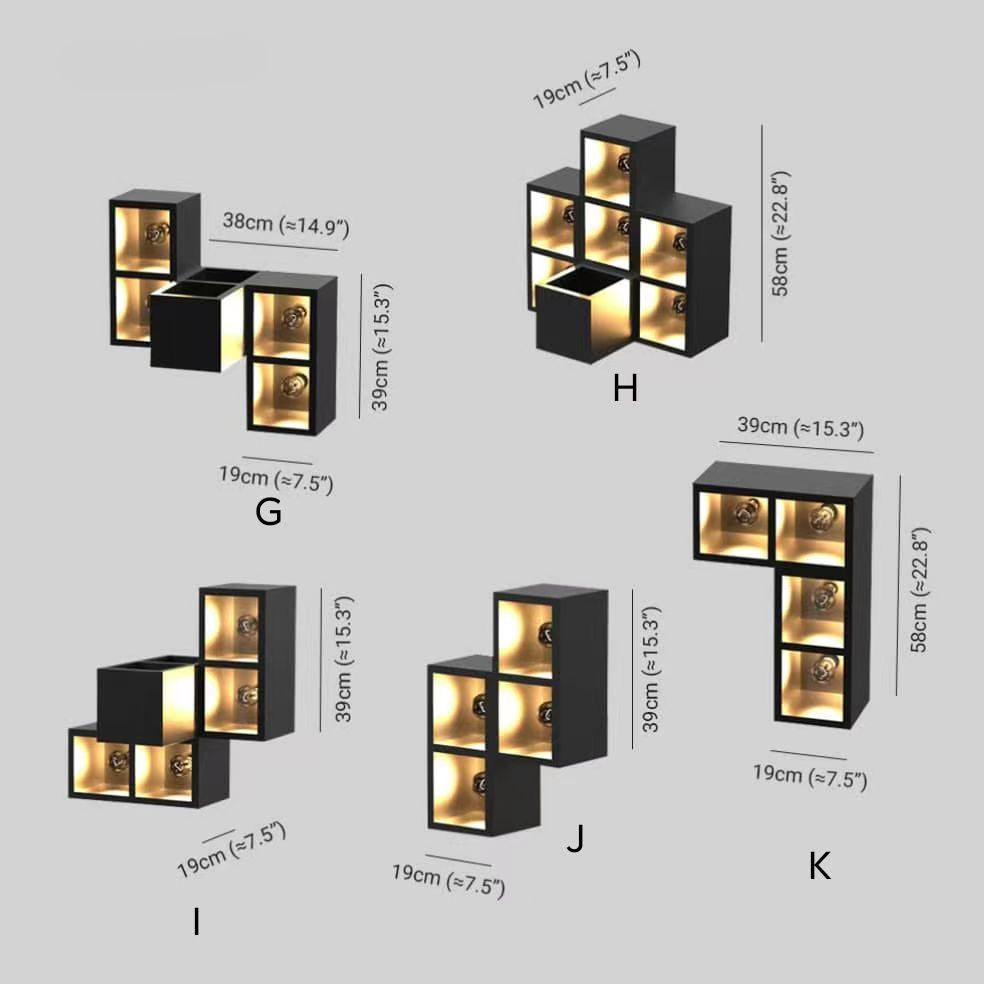 LumaSquare® Outdoor Wall Light – Cubic Metal & Glass Design
