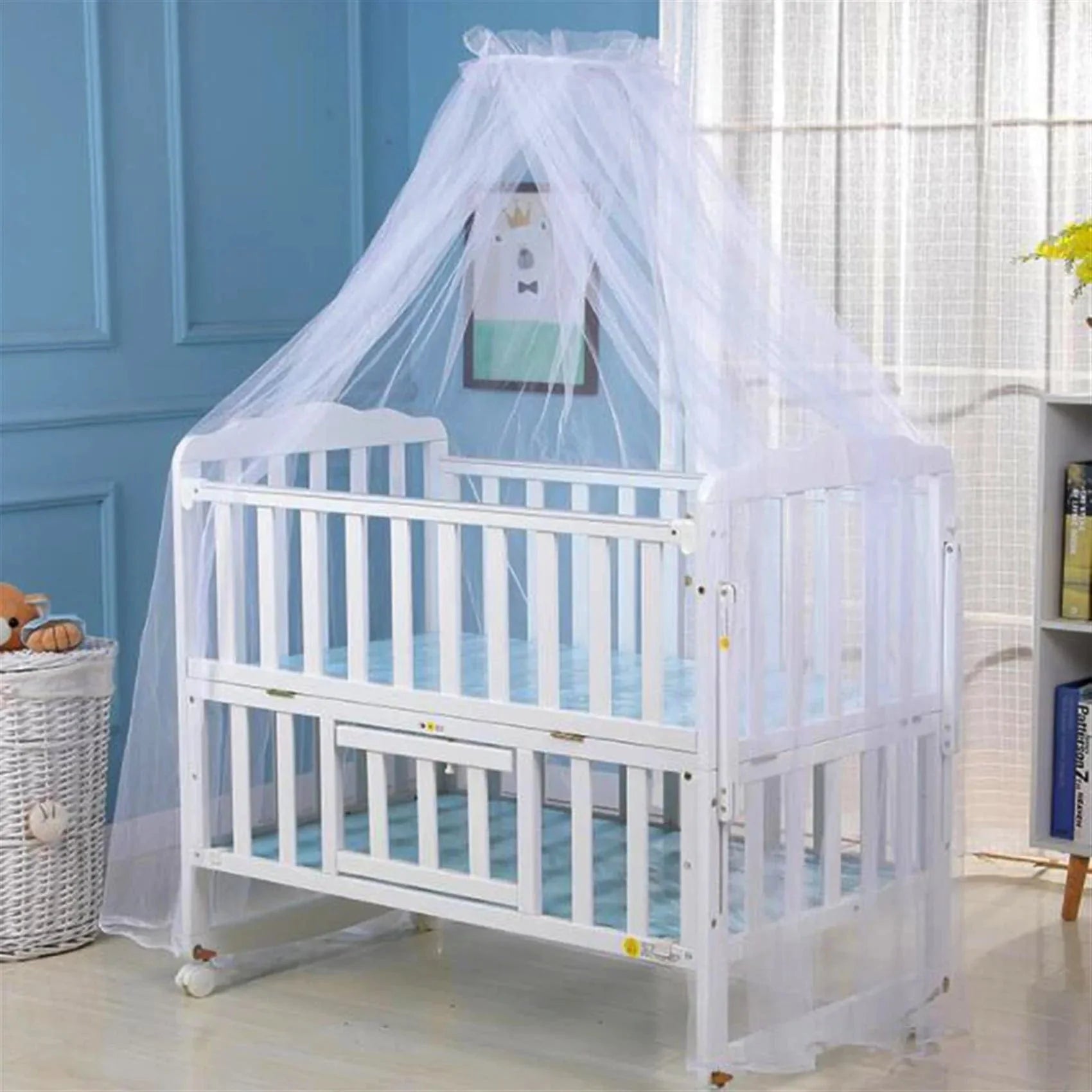 This baby crib mosquito net is perfect for keeping your infant safe. The baby crib mosquito net offers reliable coverage, while the baby mosquito net with stand ensures stability. Choose this mosquito net for baby bed to protect your baby from annoying bites indoors or outdoors.