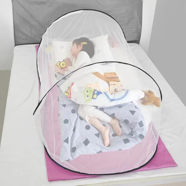 Get full protection with this baby mosquito net with stand, ideal for hot nights. The baby mosquito net with stand is durable and stable. Enjoy peace of mind with a portable mosquito net for crib—this summer mosquito net for baby offers breathable comfort in any room or while traveling.