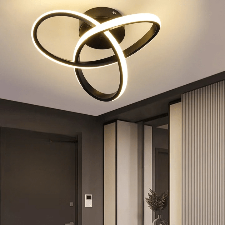 LumiTwist - Futuristic Twisted LED Ceiling Light
