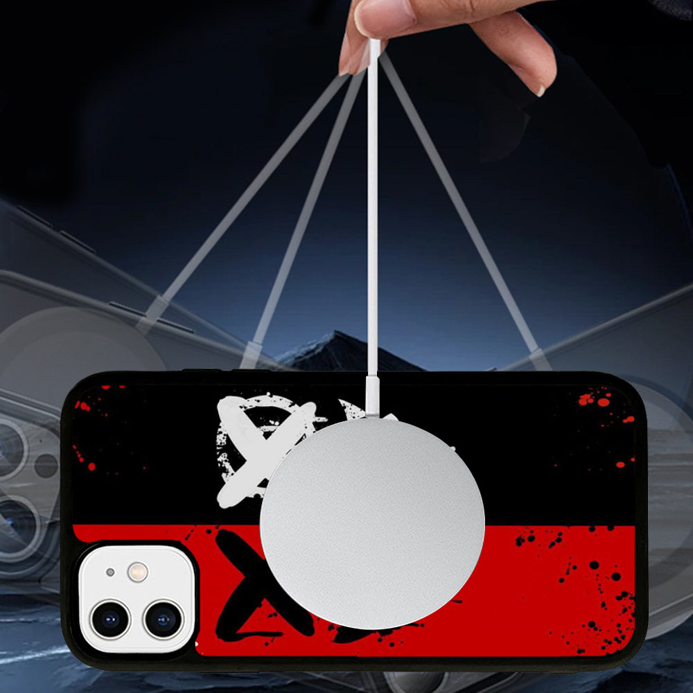 Rugged Devil Bad Boy Design iPhone Case | MagSafe Case with 360-Degree Protection & Camera Lens Cover for Apple iPhone 16/15/14/13/12 Pro Max, Pro, Plus, e & Mini Cover | Shockproof Phone Case with Armor Shell & Bumper Cover