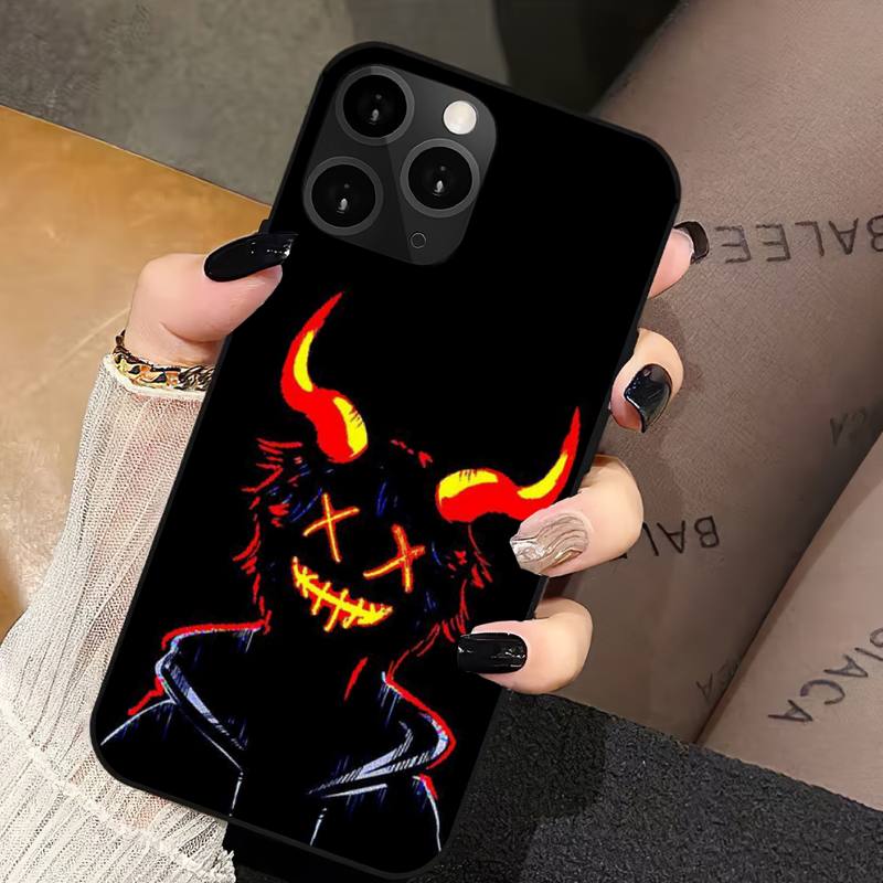 Rugged Devil Bad Boy Design iPhone Case | MagSafe Case with 360-Degree Protection & Camera Lens Cover for Apple iPhone 16/15/14/13/12 Pro Max, Pro, Plus, e & Mini Cover | Shockproof Phone Case with Armor Shell & Bumper Cover