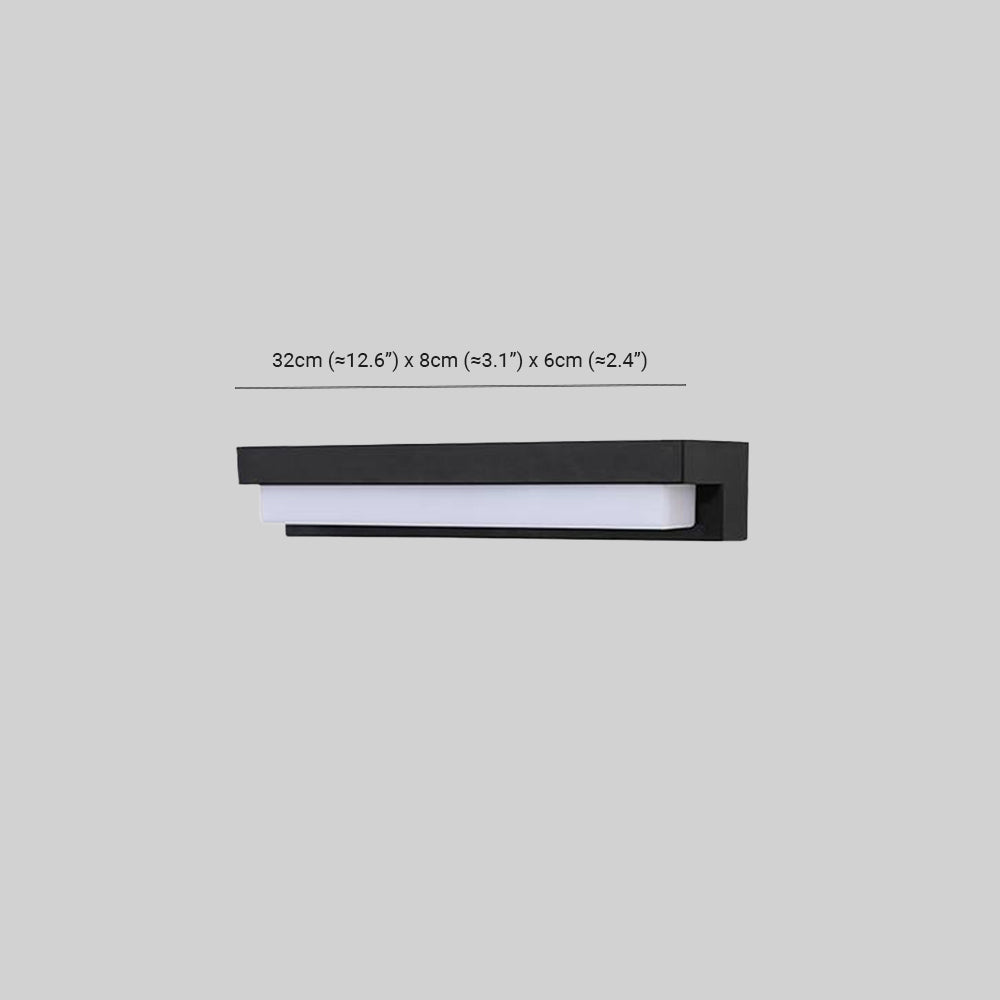Orr® Dimmable Solar Wall Light – Modern Black LED Outdoor Lighting
