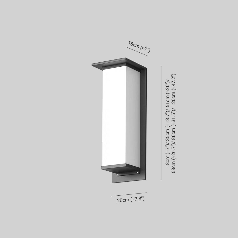 Paul® Solar Wall Light – Modern Metal and Acrylic Design, IP65 Waterproof