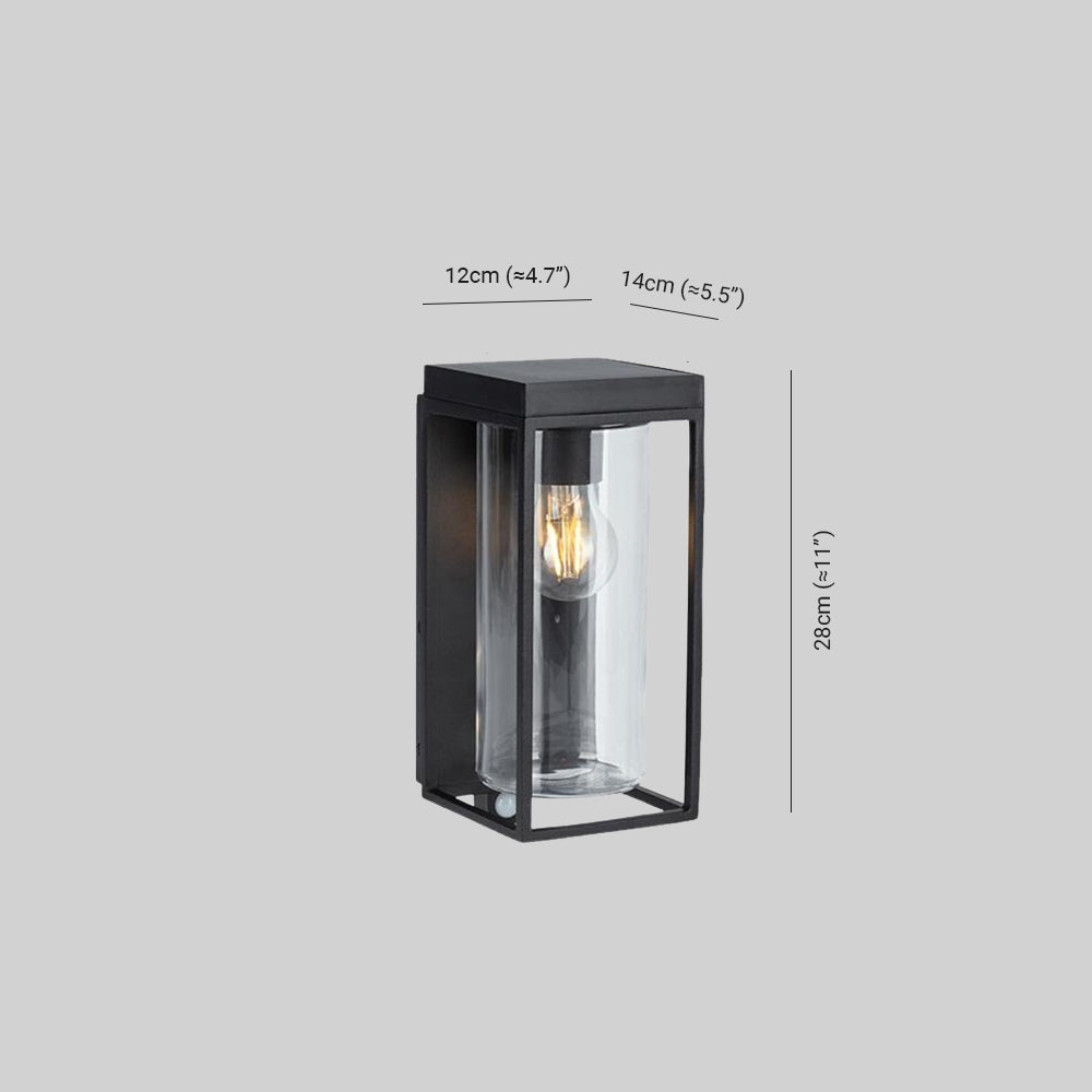 Paul® Solar Wall Light – Modern Glass and Metal Design for Garden & Pathway