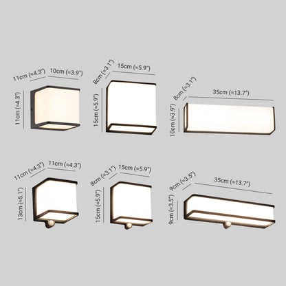 Orr® Solar Wall Light – Modern Black/White Design, Available in 3 Sizes