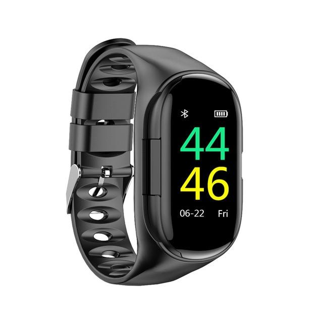2-in-1 Fitness Tracker & Wireless Audio Smartwatch with Earbuds
