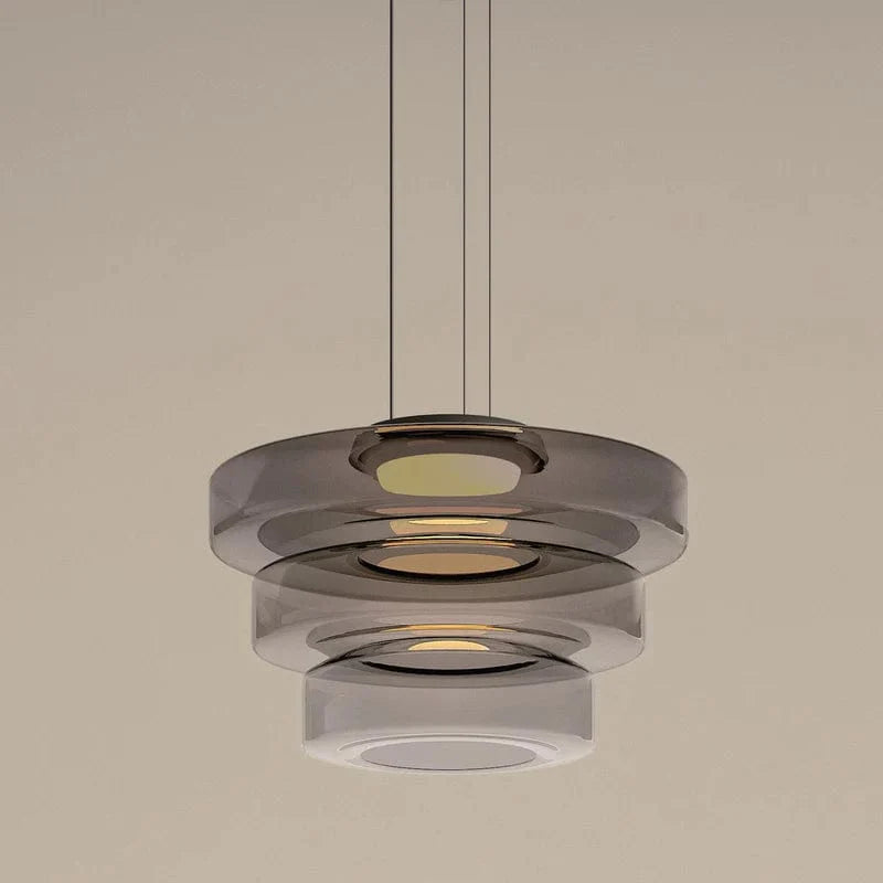 Minimalist Layered Glass Pendant Light – Modern Elegance