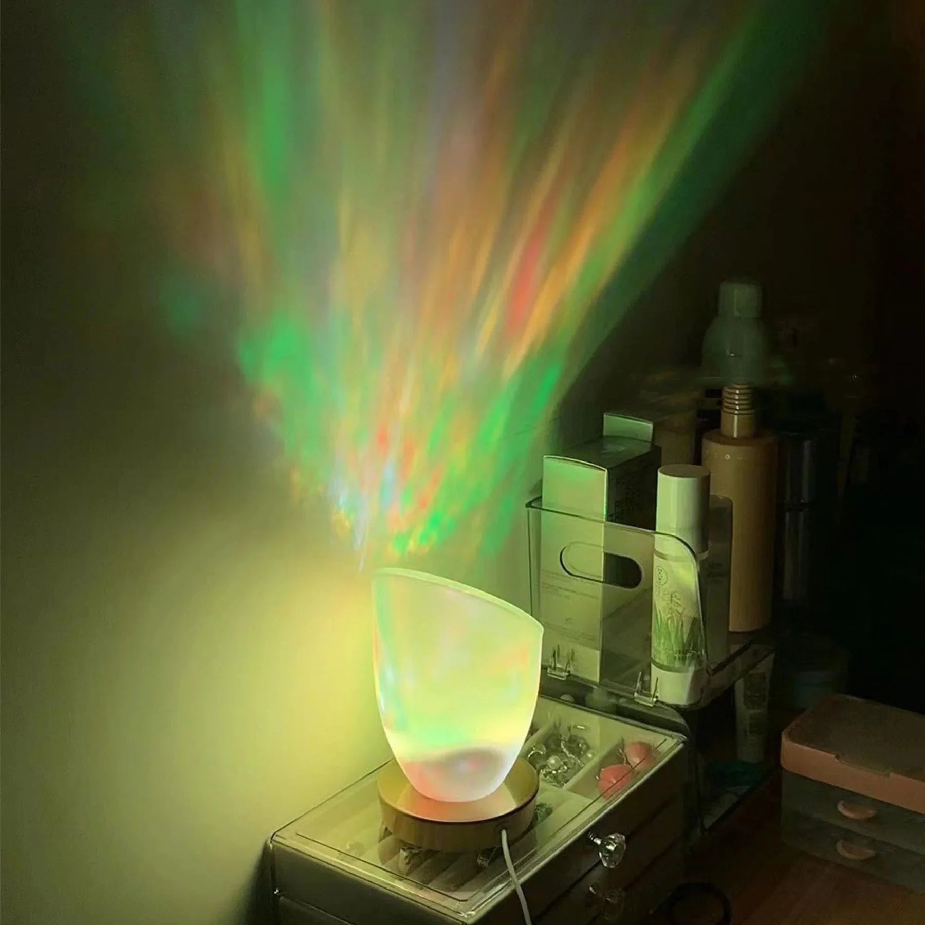WaterFlame™ Aura - Multicolor Flame & Water Ambience Lamp