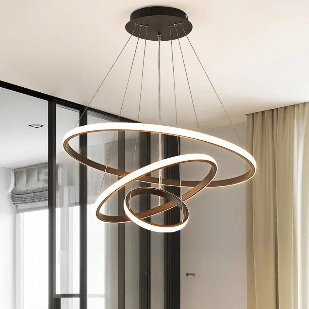 Contemporary Gold Chandelier – Elegant Design for Living & Dining Room