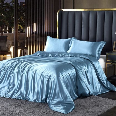 Satin Bed Set with Cotton Feel