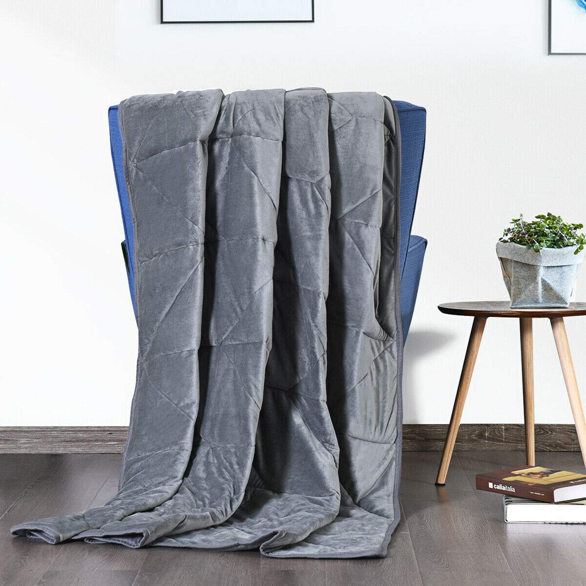 Premium Weighted Blanket 17lbs | 60"x80" | Queen Size, for Kids Adults