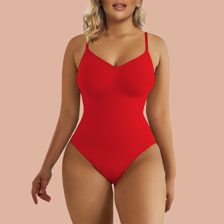 Tummy Control Shapewear Adjustable Straps Seamless Thong Body Shaper