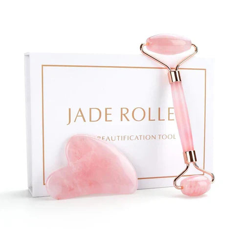 Quartz Jade Roller & Gua Sha Set