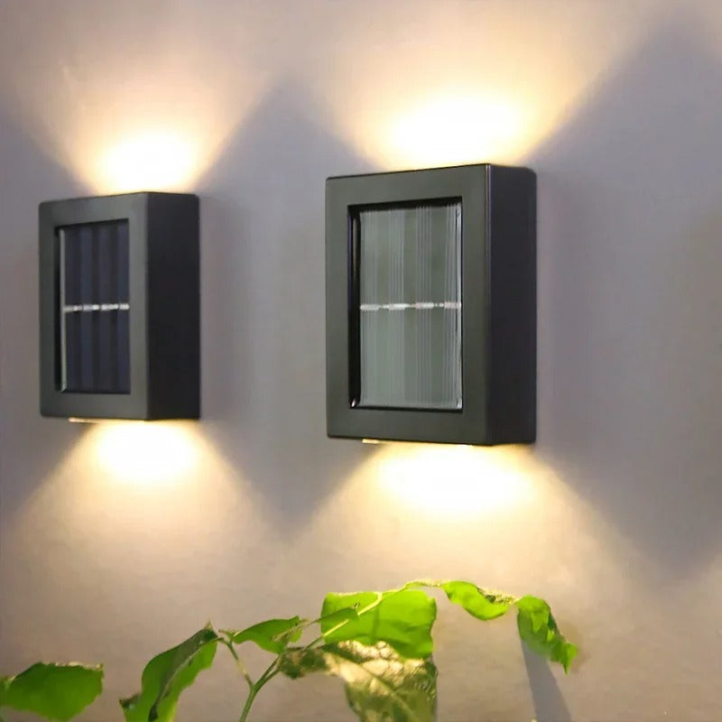 Solar LED Wall Light – Automatic Outdoor Lighting