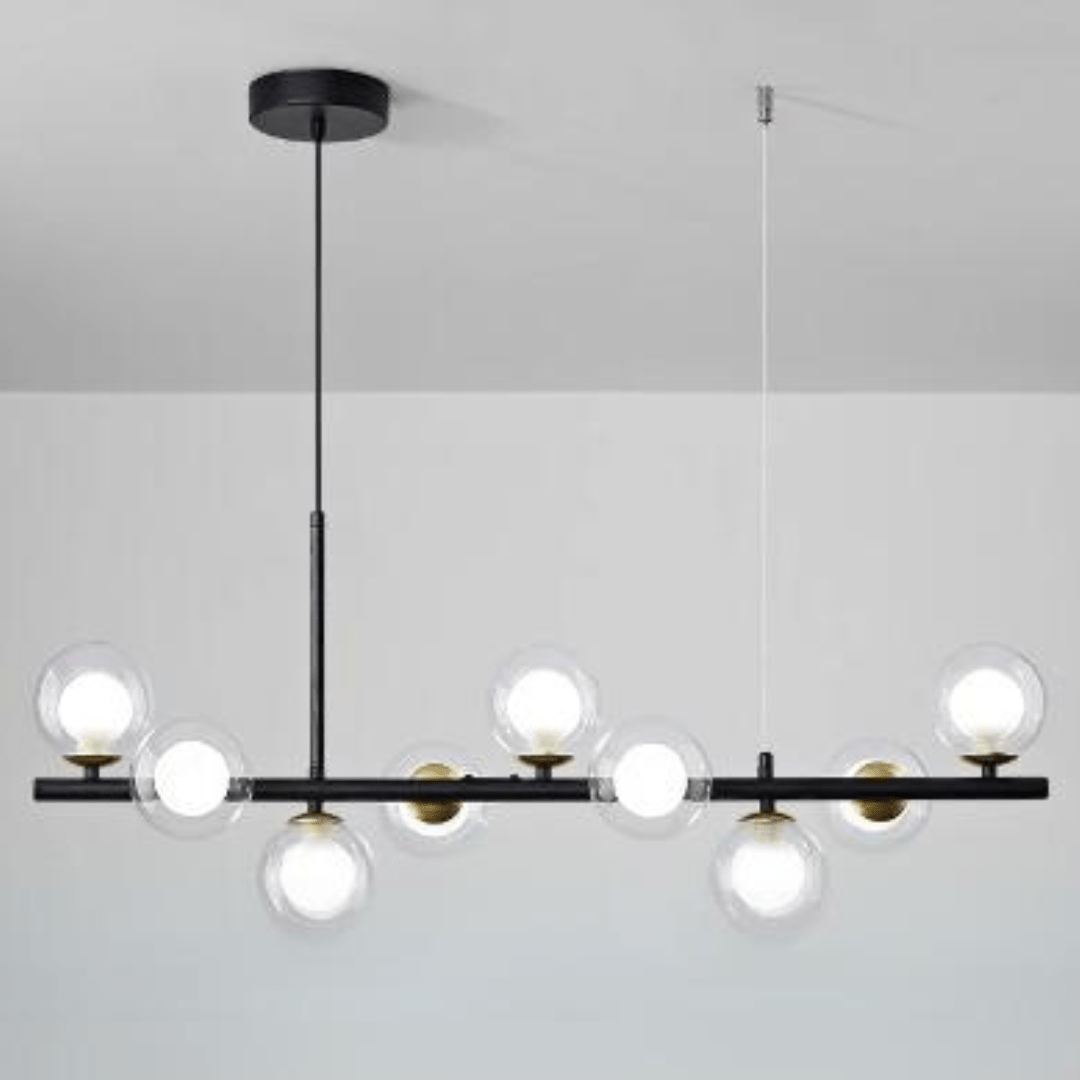 Modern Black Chandelier – Elegant Lighting for Dining Room