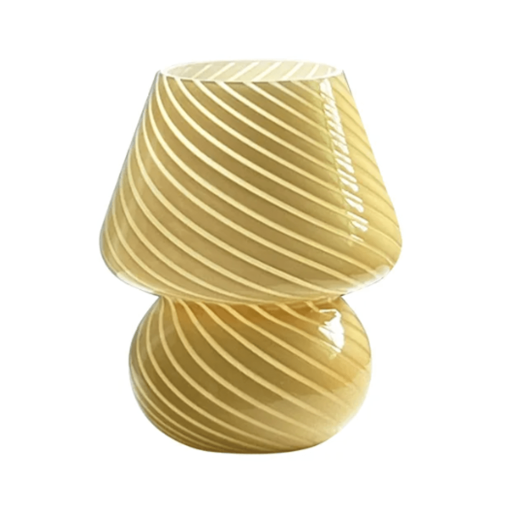 LumiVerra - Vintage Striped Glass Table Lamp