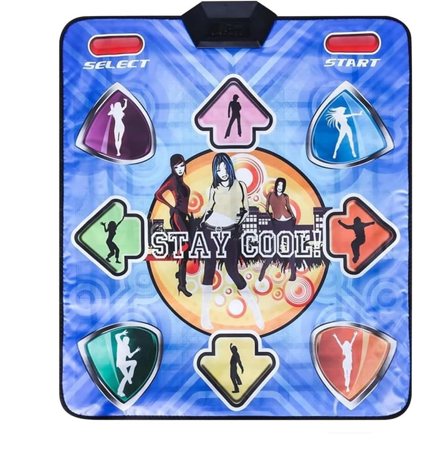 Wireless Induction Yoga Dance Mat - USB Wired Dance Mats Non-Slip Dancing Pad Foot Print